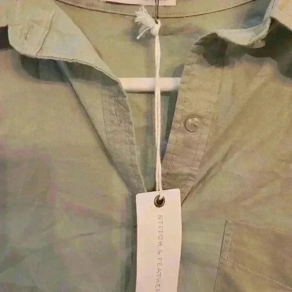 NWT BeCool women's button down mint green top, sz S, $25 - Picture 2 of 4